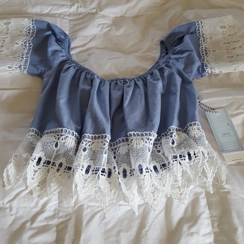Iris Los Angeles lace crop